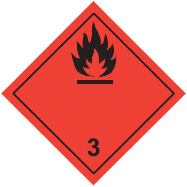 Знаки перевозки опасных грузов Класс 3. Легковоспламеняющиеся жидкости