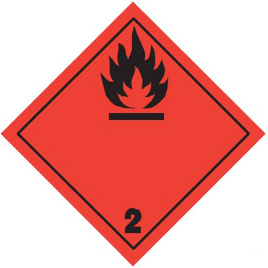 Знаки перевозки опасных грузов Класс 2.1. Легковоспламеняющиеся газы